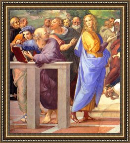 10a] Framed Prints - Disputation of The Holy Sacrament (la Disputa) [detail 10a] by Raphael